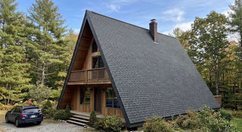 A Frame Roof Installation in Woodstock, VT