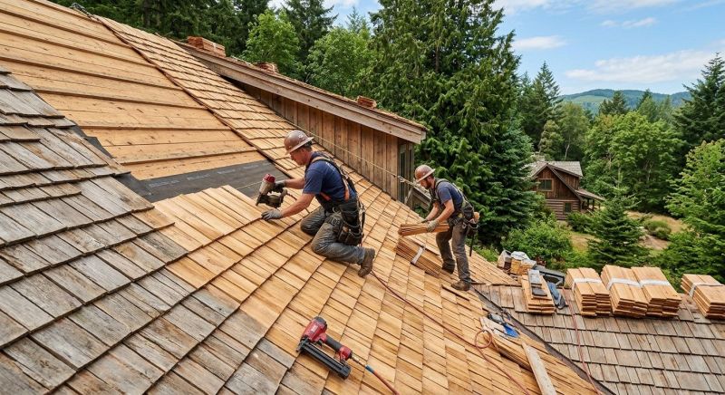 Cedar Roof Installation in North Hartland, VT