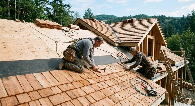 Cedar Roof Installation in West Hartford, VT