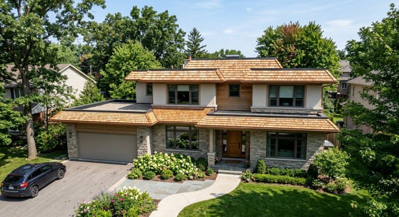 Cedar Shake Roof Construction in Orange County, VT