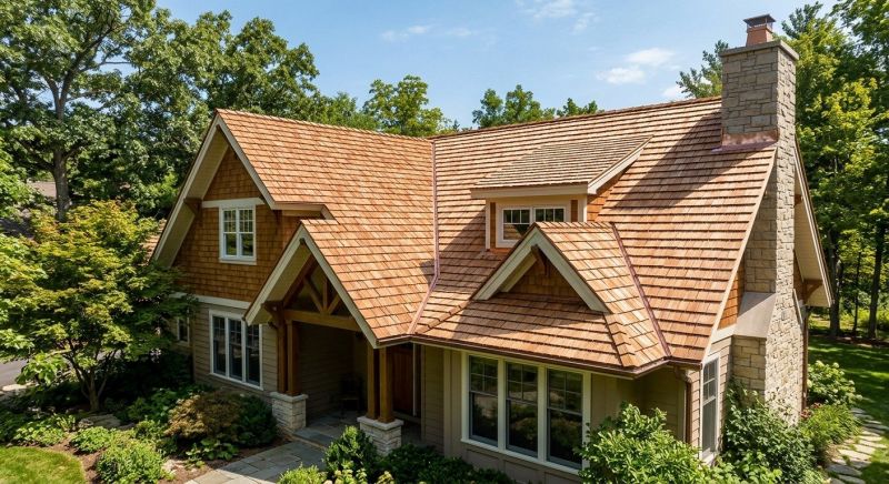 Cedar Shake Roof Construction in Rutland, VT