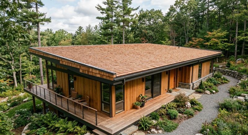 Cedar Shake Roof Construction in West Lebanon, NH