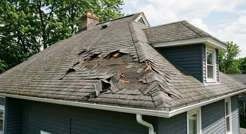 Damaged Roof Replacement in Thetford, VT