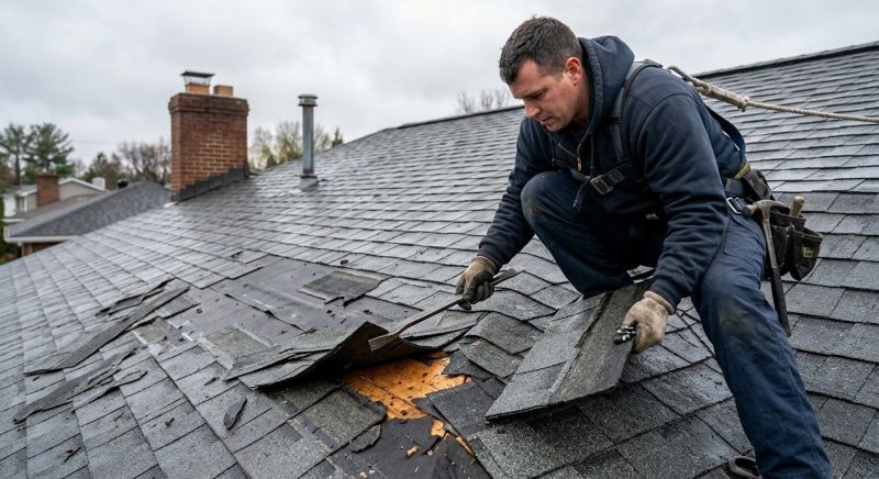 Damaged Roof Replacement in Windsor, VT