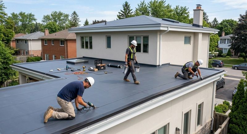 Epdm Roof Installation in West Lebanon, NH