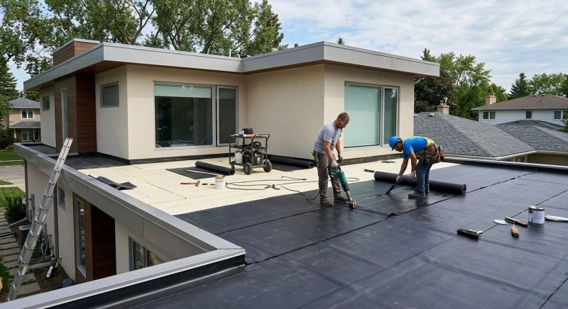 Flat Roof Installation in Randolph, VT