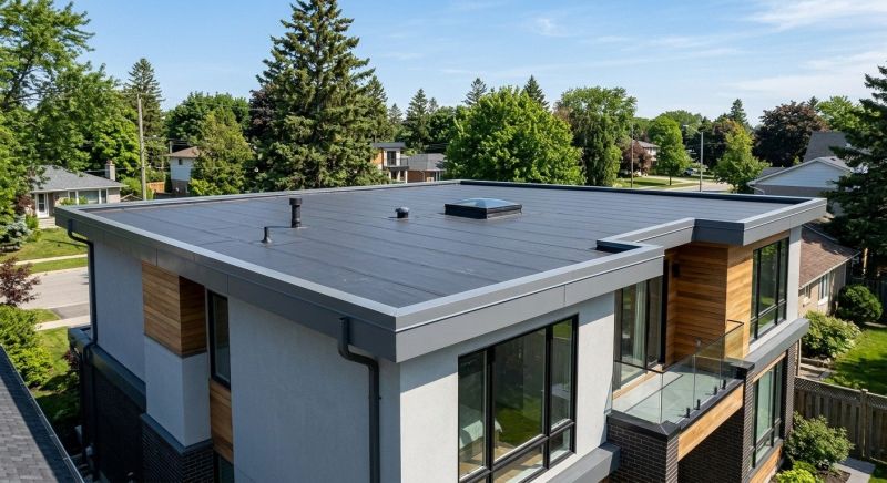 Flat Roof Installation in Springfield, VT