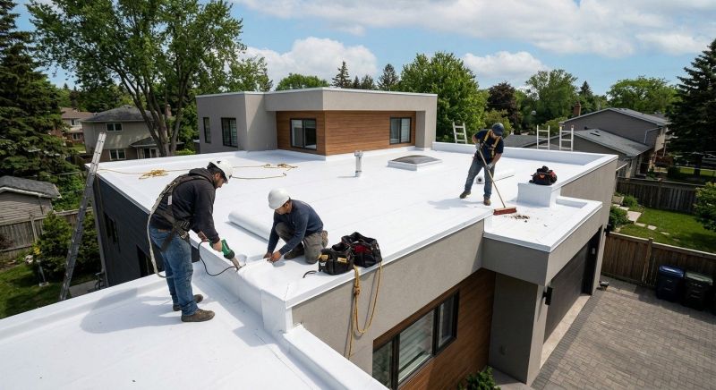 Flat Roof Installation in West Hartford, VT