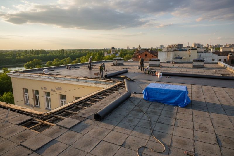 Flat Roof Replacement in Claremont, NH