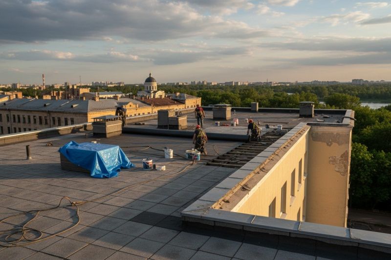 Flat Roof Replacement in Springfield, VT