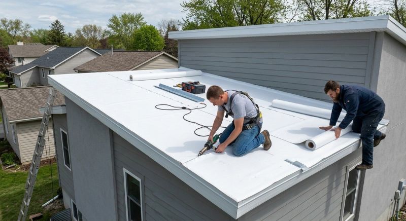 Single Ply Roof Installation in Woodstock, VT