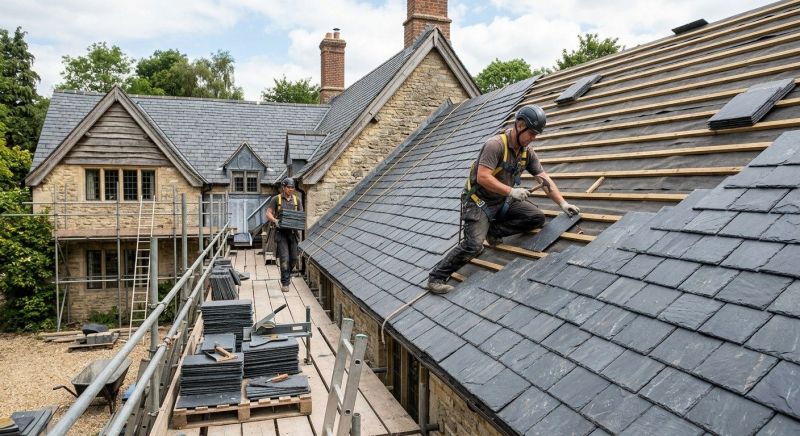 Slate Roof Installation in Barnard, VT