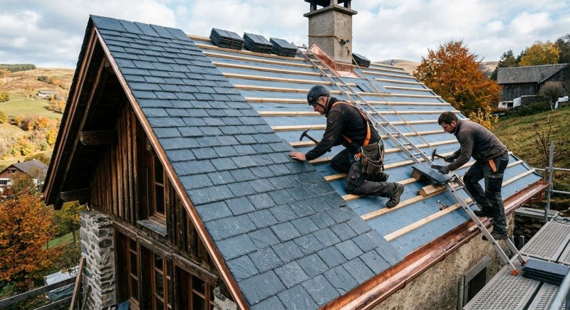 Slate Roof Installation in Killington, VT