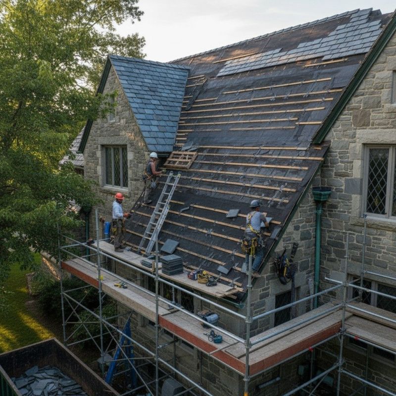 Slate Roof Replacement in White River Junction, VT