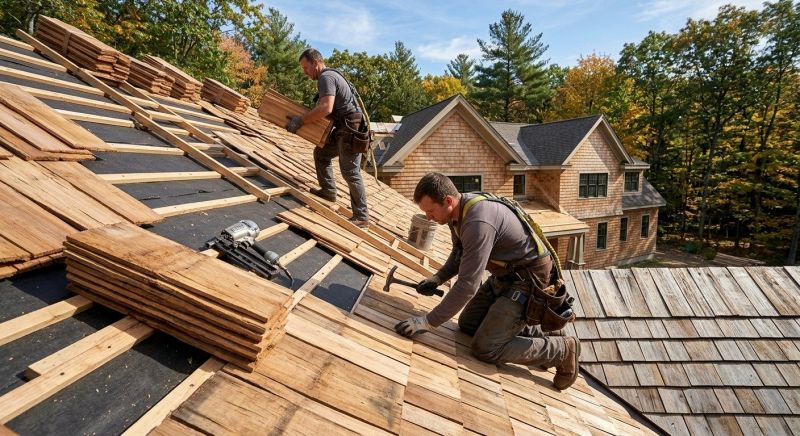 Wood Roofing Installation in Woodstock, VT