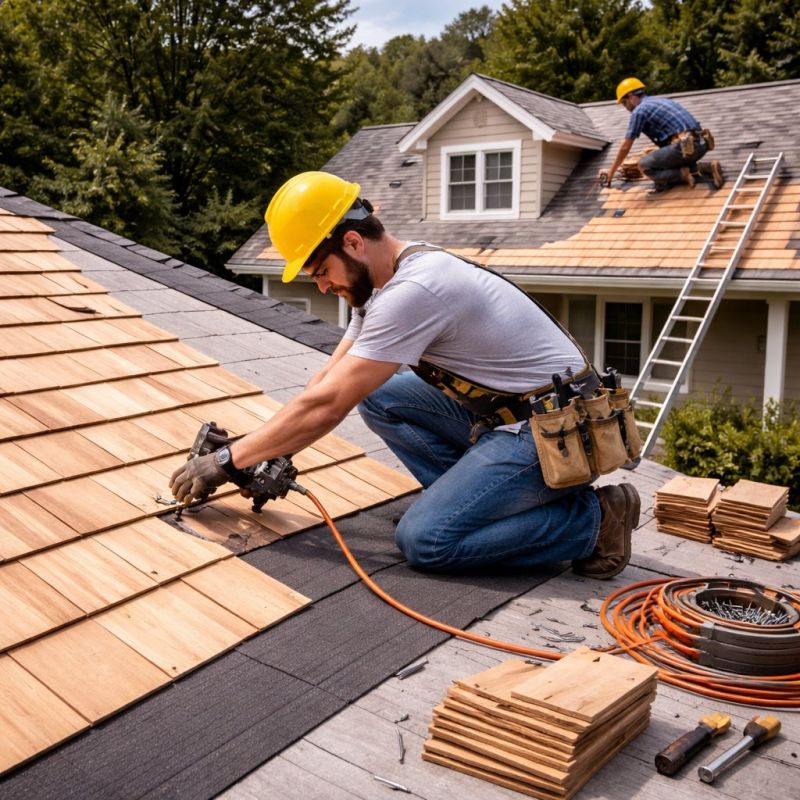 Wood Roofing Installation in Woodstock, VT
